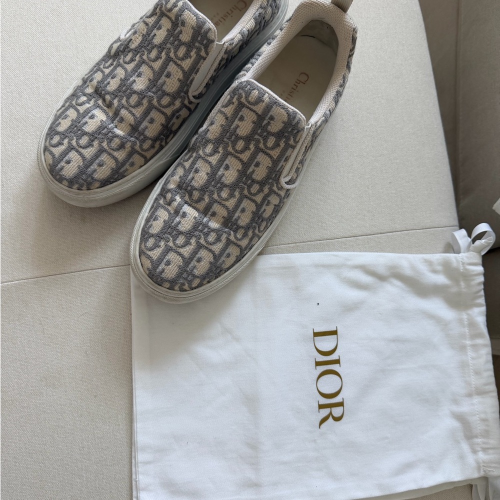 Dior Gray and White Women's Sneakers